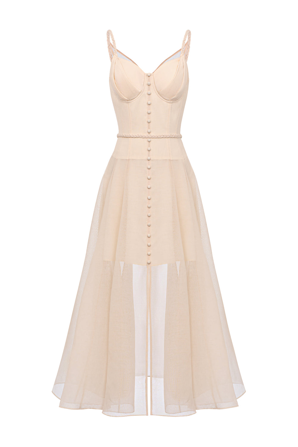 Pureline Button Midi Dress