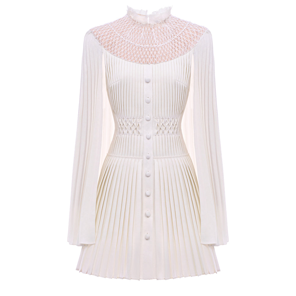 Heirloom Cape Sleeve Mini Dress