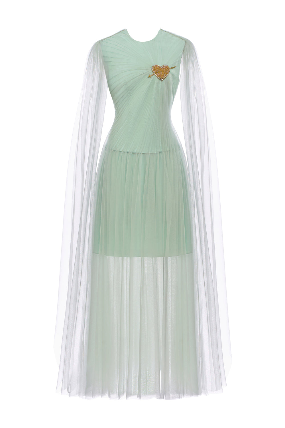 Velours Draped Maxi Dress