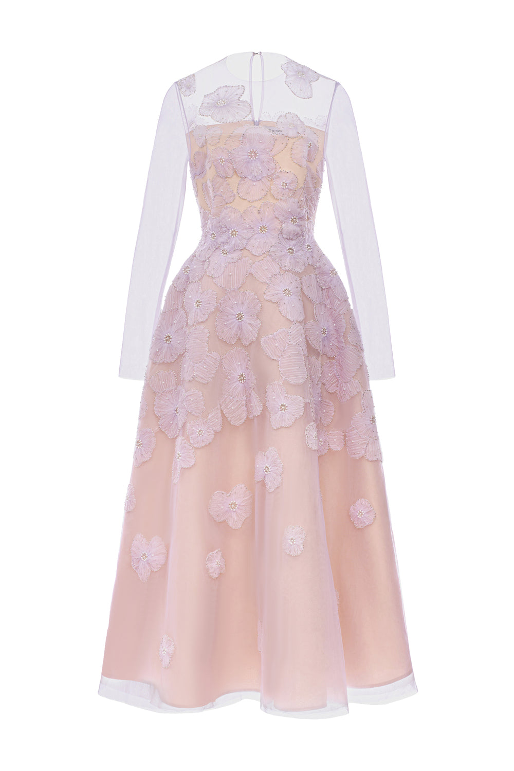 Cascade Illusion Midi Dress