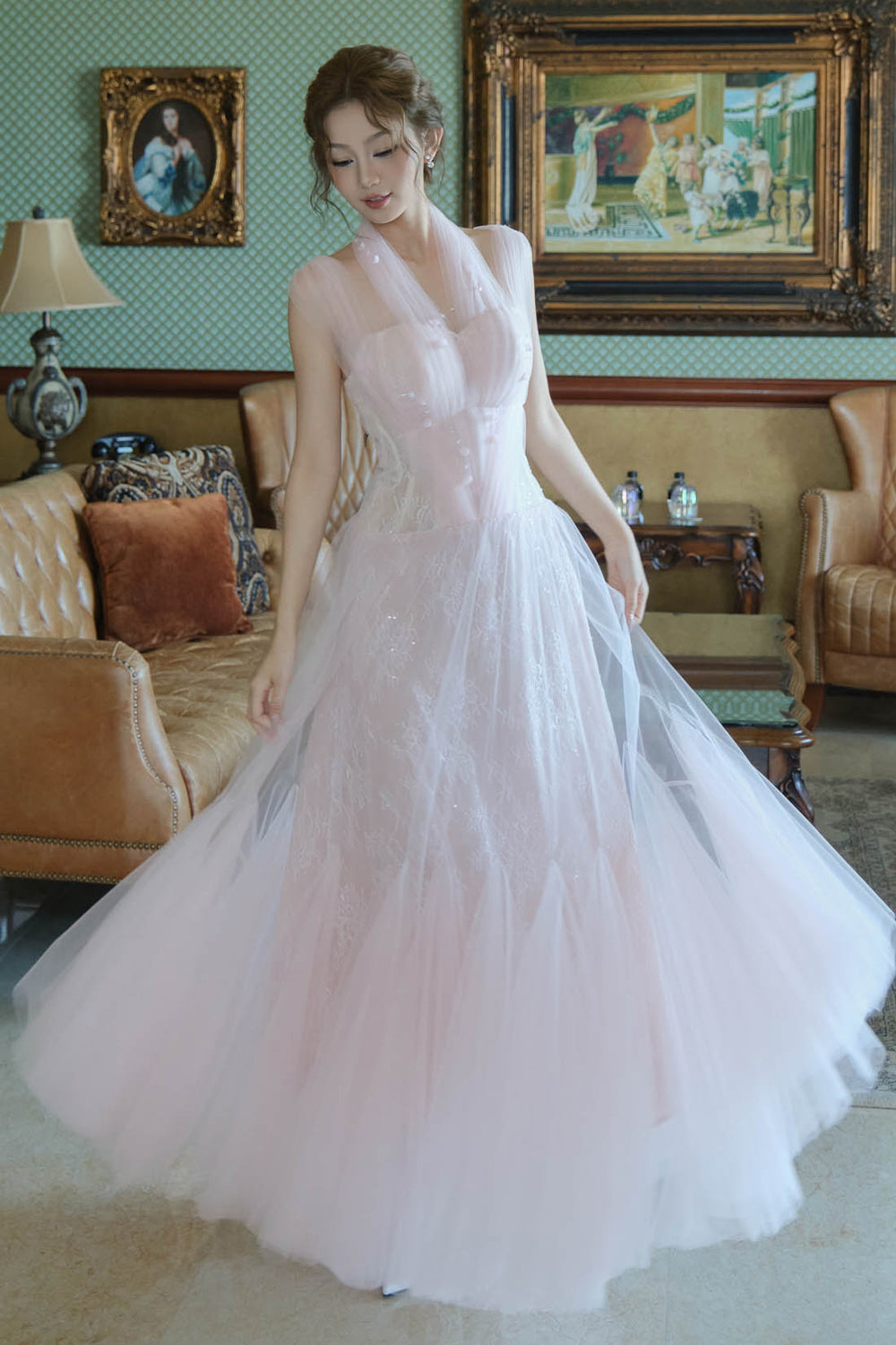 Rose Illusion Maxi Dress - MEAN BLVD