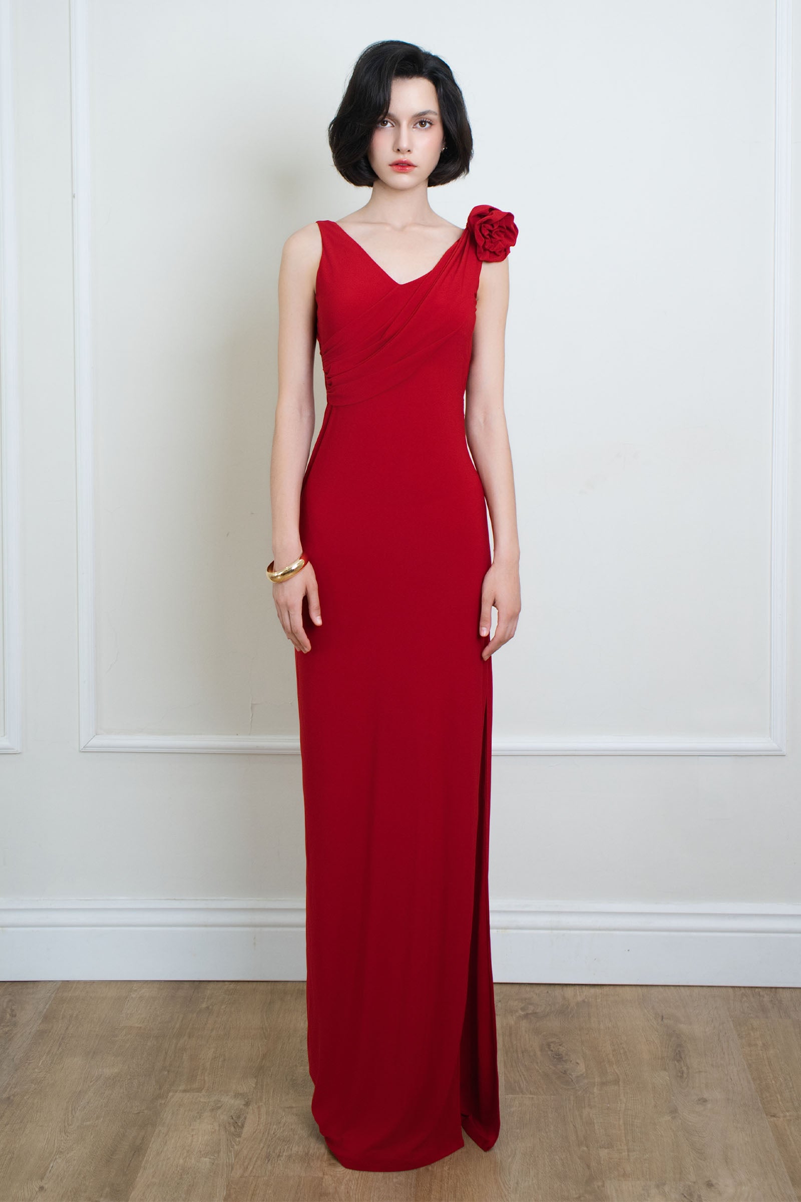 Rosea Draped Maxi Dress - MEAN BLVD