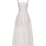Althaea A-line Strappy Linen Calf Length Dress
