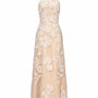 Myrelle Sheath Halter Neck Mesh Lace Maxi Dress