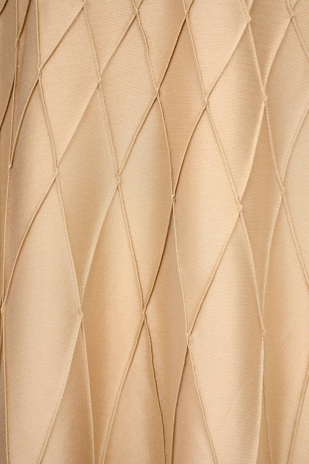 Eirien A-line High Waist Taffeta Calf Length Skirt