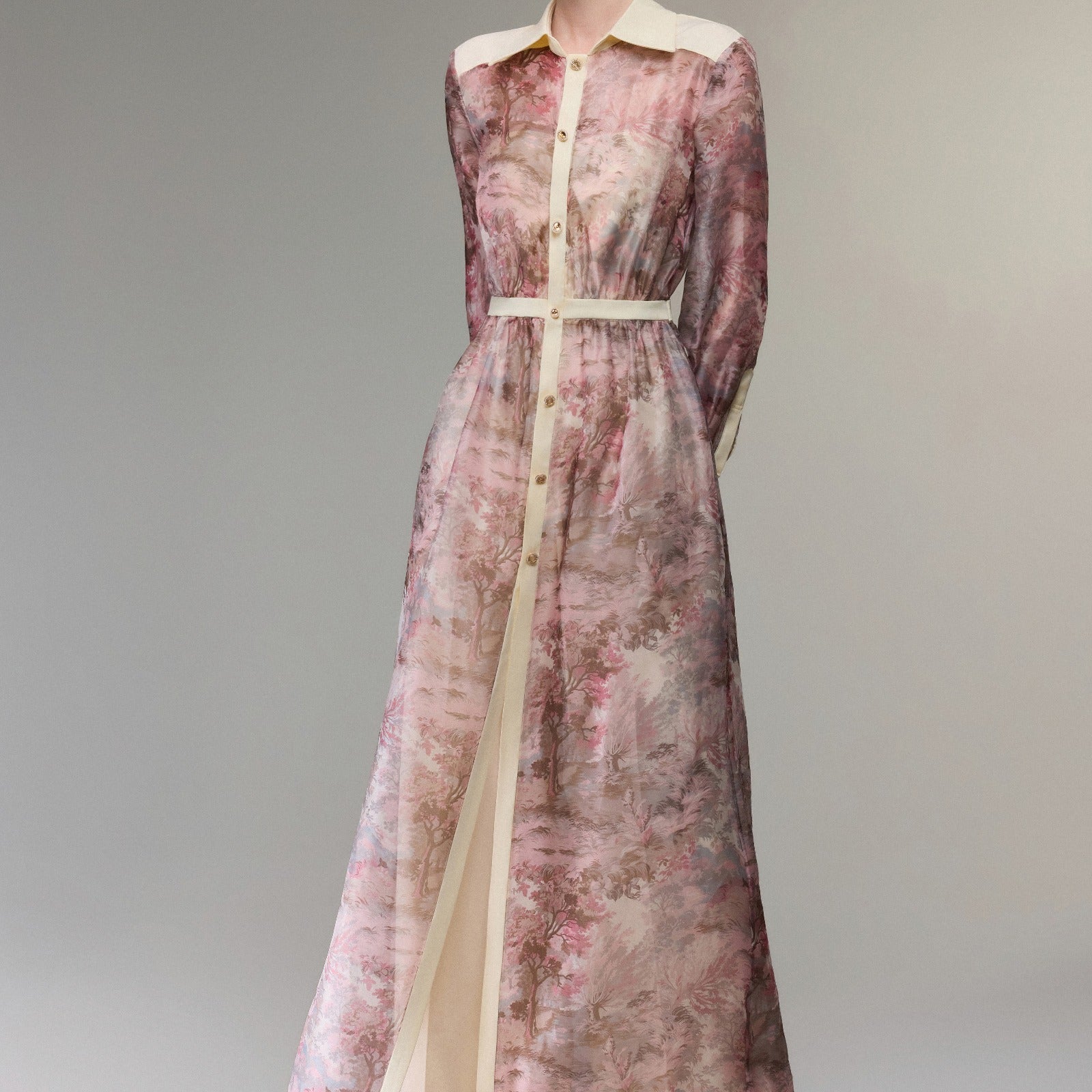 Rosée Collared Maxi Dress - MEAN BLVD