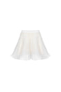 Rosie Straight Wavy Organza Mini Shorts