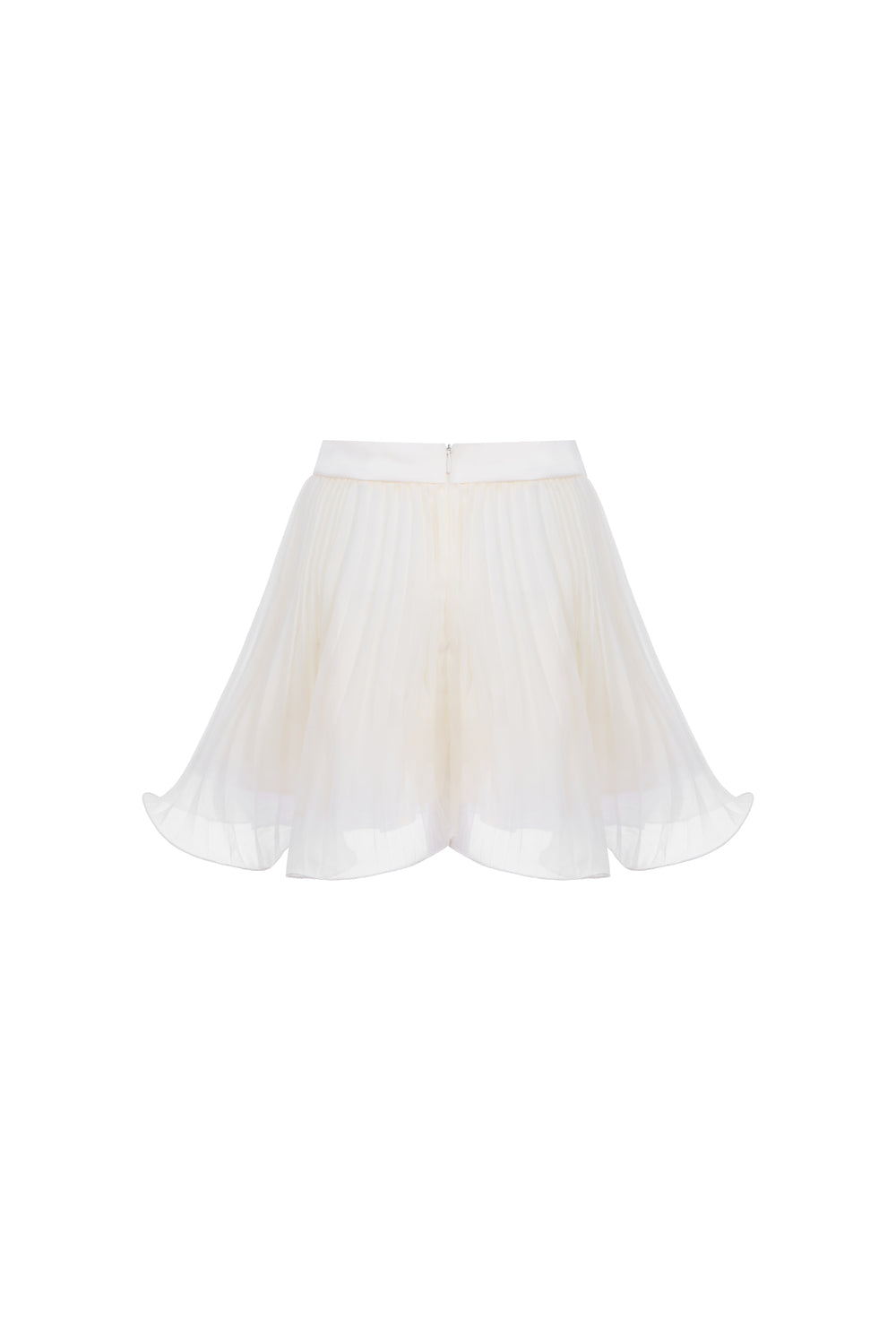 Rosie Straight Wavy Organza Mini Shorts