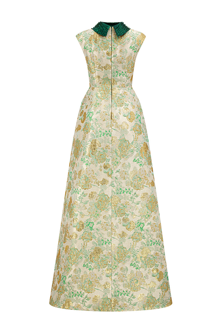 Aris Jacquard Maxi Dress