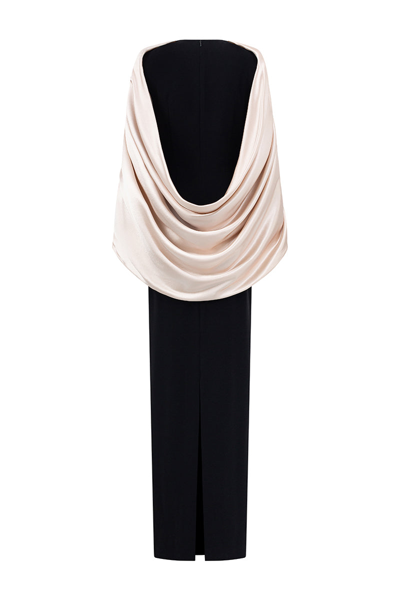 Orise Cape Sleeve Maxi Dress