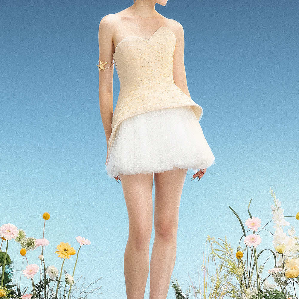 Roxana Sweetheart Mini Dress - MEAN BLVD