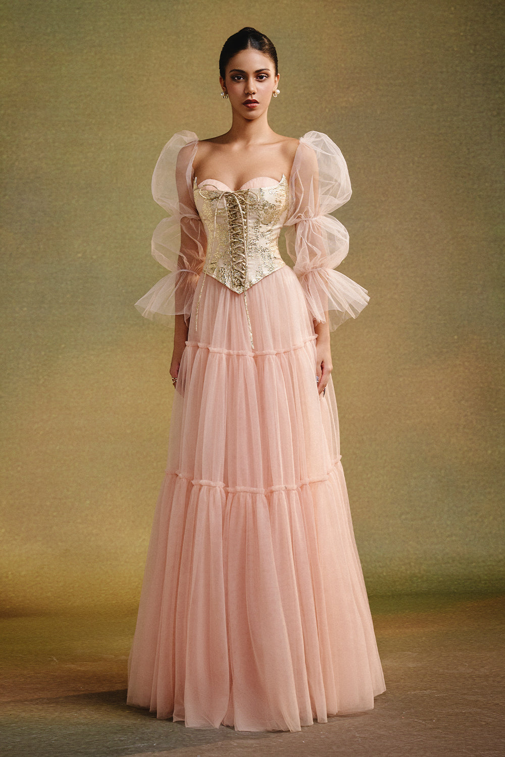 formal pink maxi dress with sleeves ASOS DESIGN devore long sleeve maxi dress with open back in pink