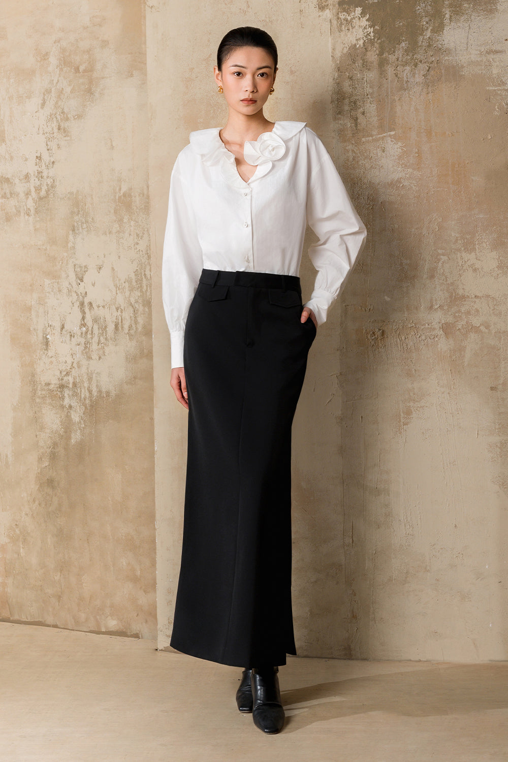 Ruff Applique Shirt - MEAN BLVD