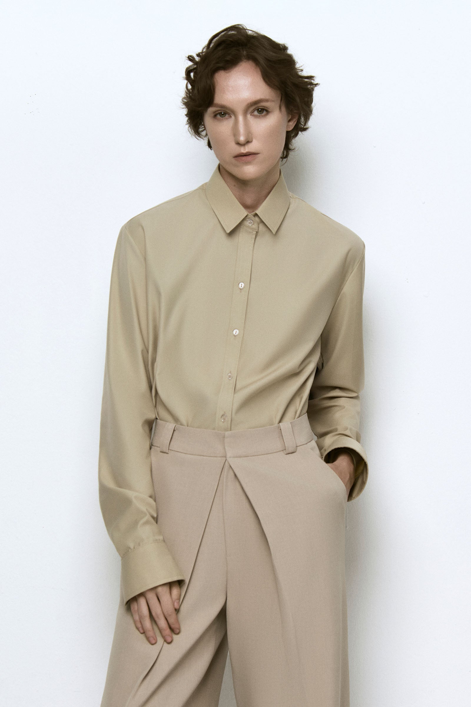 Runa Cuff Sleeve Shirt - MEAN BLVD