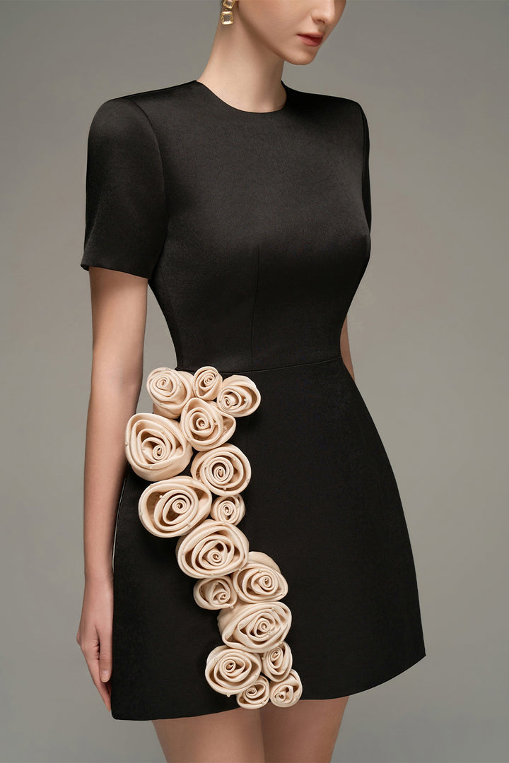 Rylan A-line Applique Mini Dress - MEAN BLVD