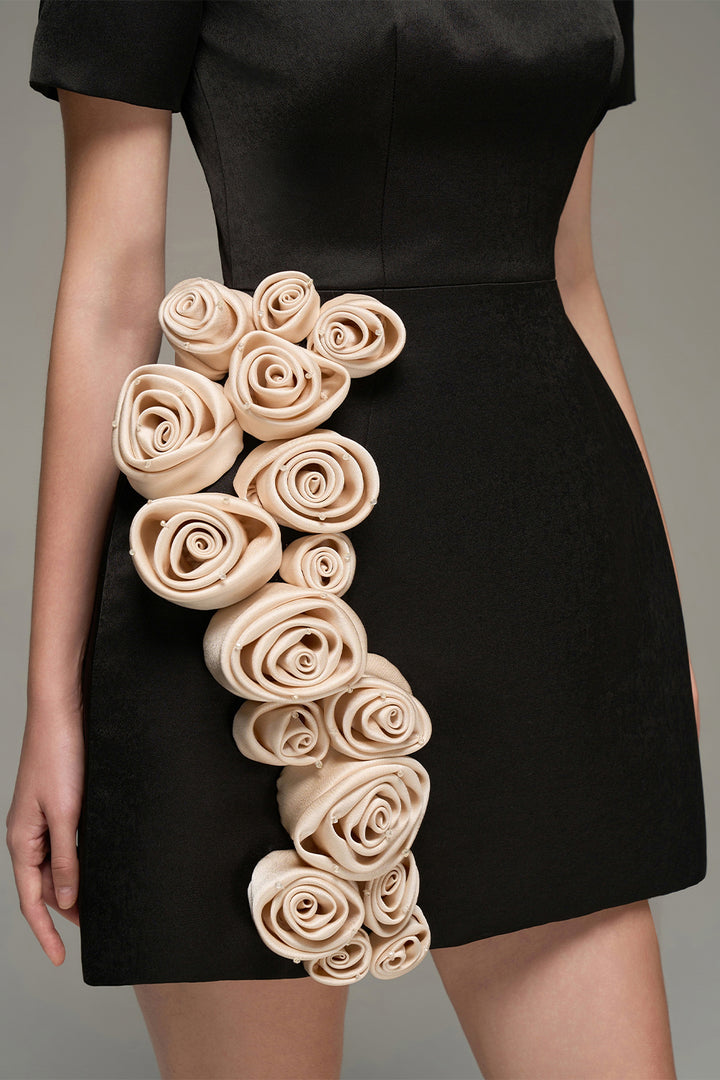 Rylan A-line Applique Mini Dress - MEAN BLVD