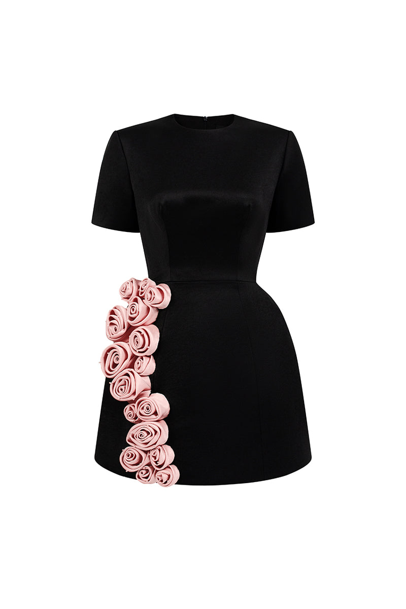 ruched a line wedding dress Pink A-Line Strapless Jacquard Bow Short Homecoming Party Dress  Modsele