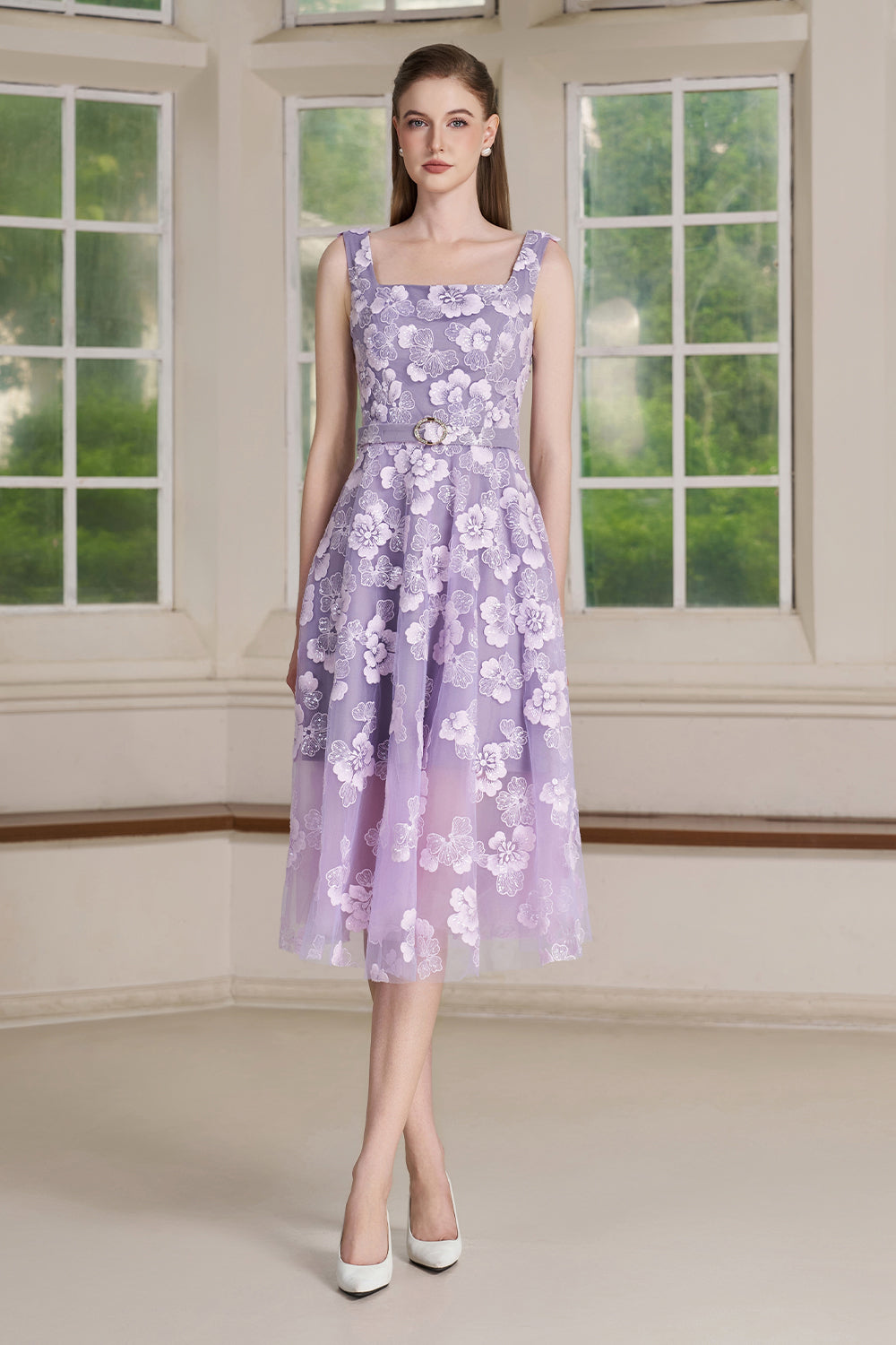 Ryn Applique Midi Dress - MEAN BLVD