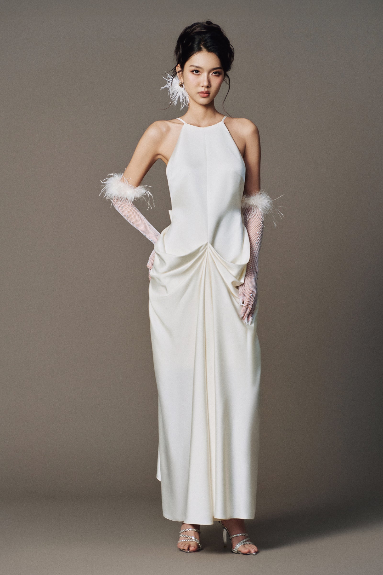Alea Draped Midi Dress