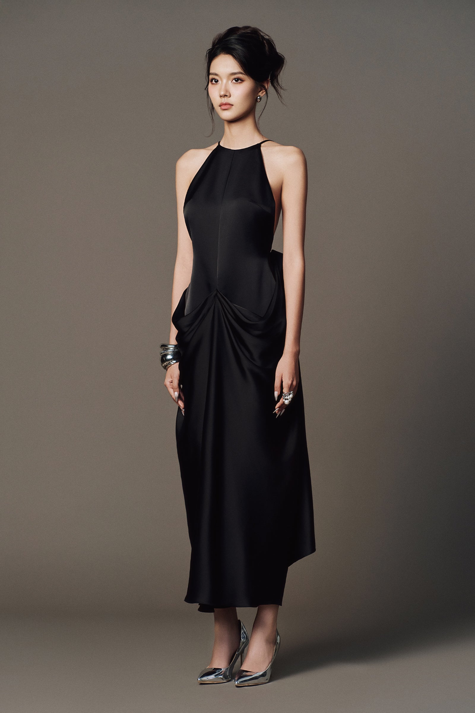 Alea Draped Midi Dress