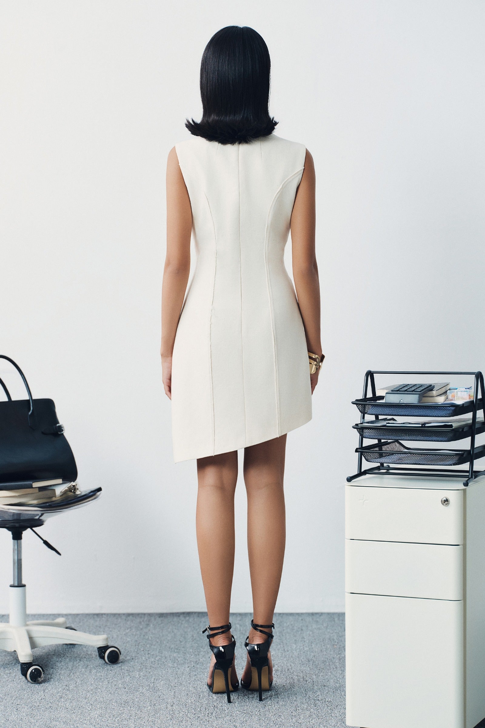 Apres Keyhole Neck Mini Dress
