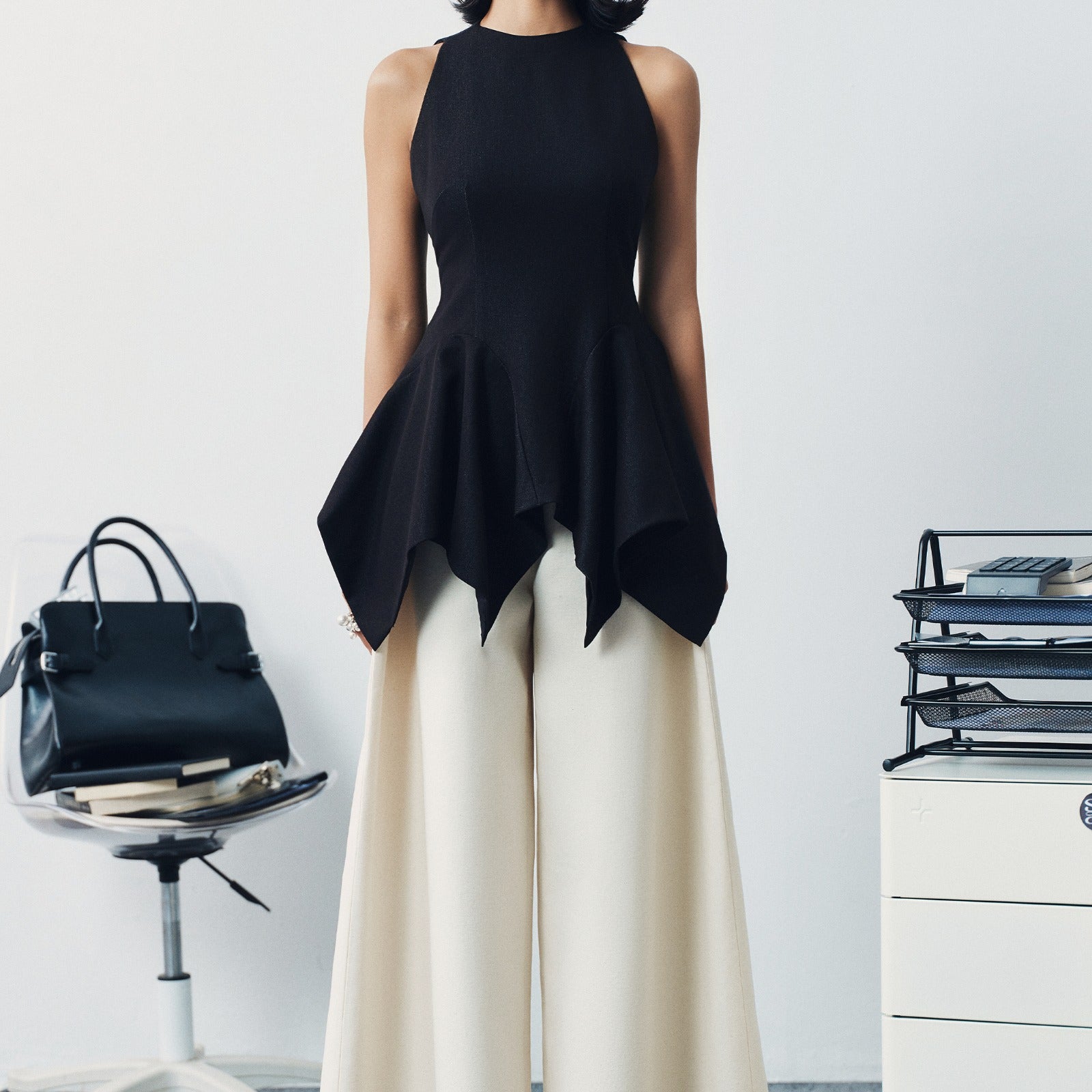Aure High Neck Top