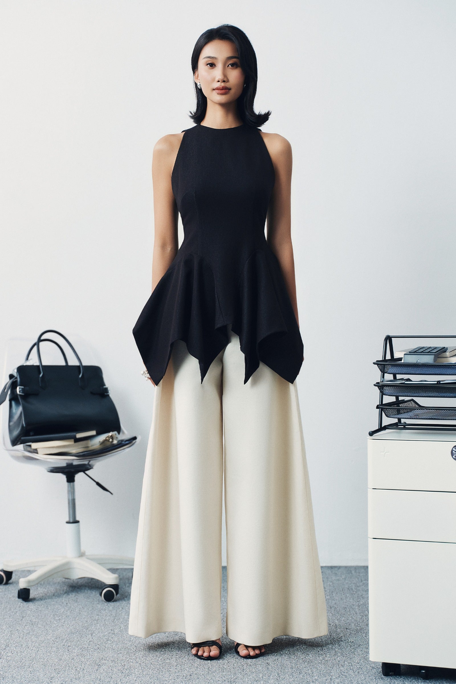 Aure High Neck Top