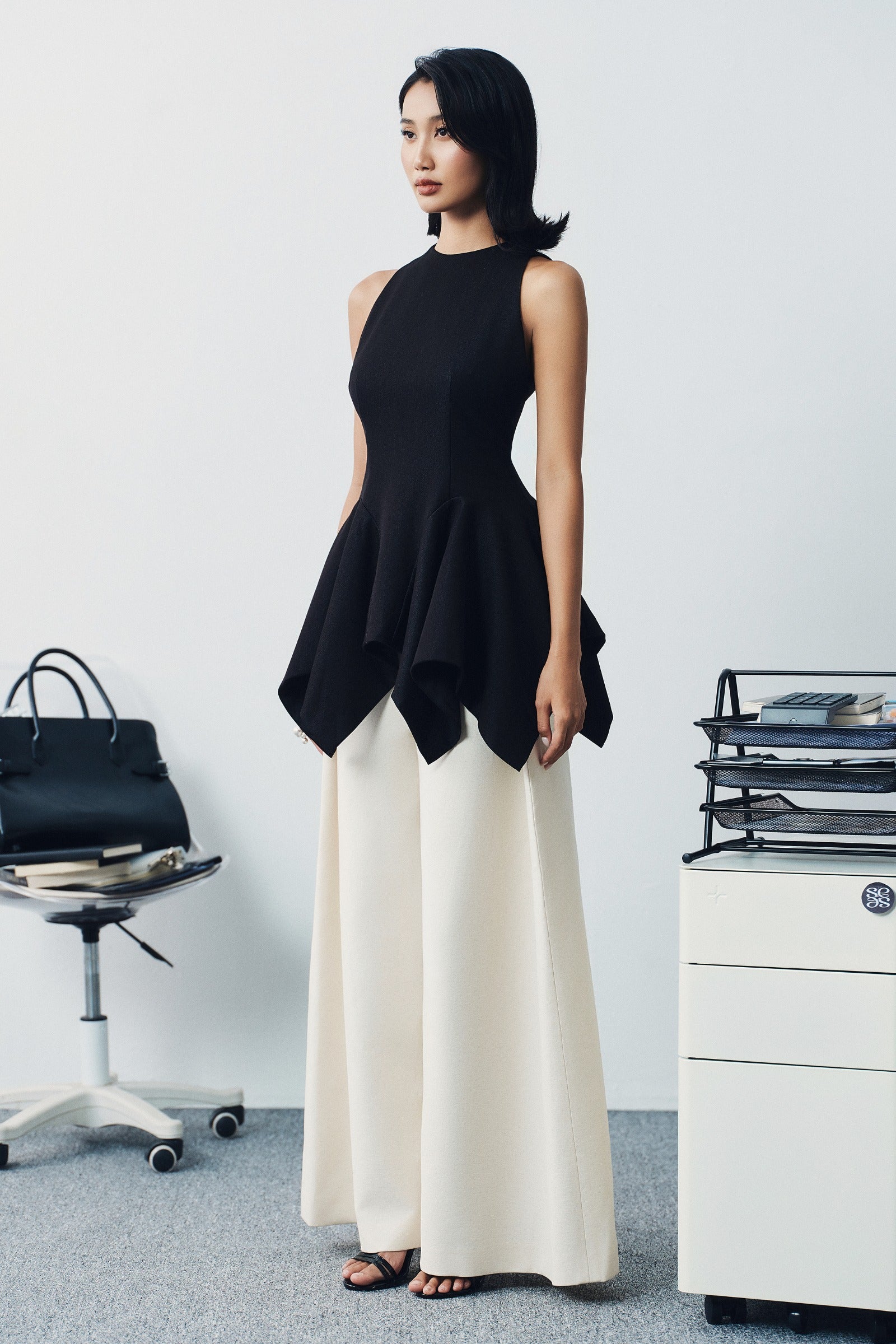 Aure High Neck Top