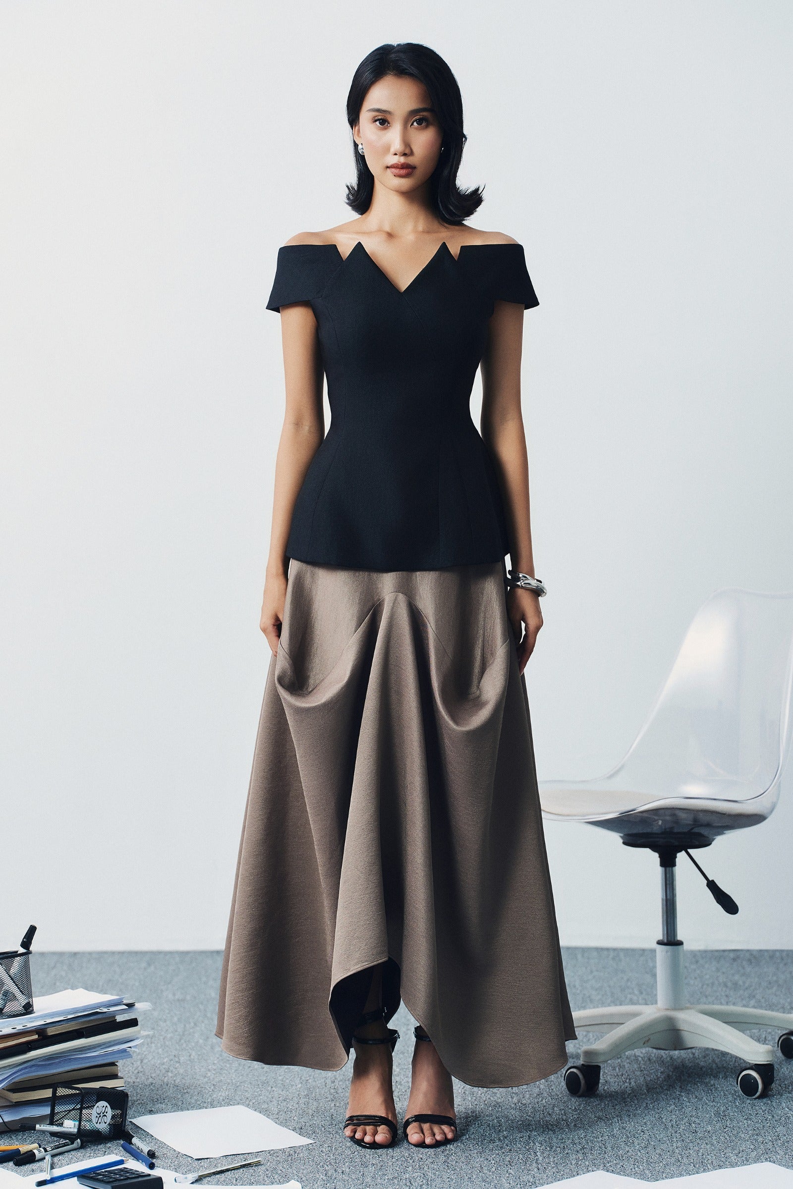 Aube Draped Skirt