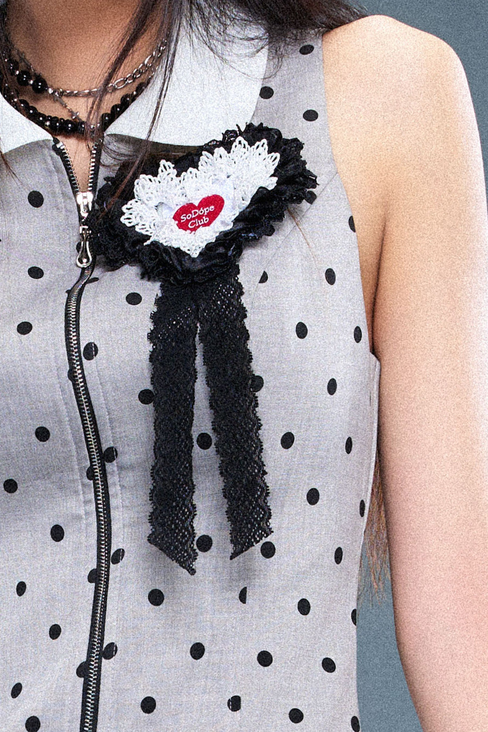 Heart Polyester Brooch