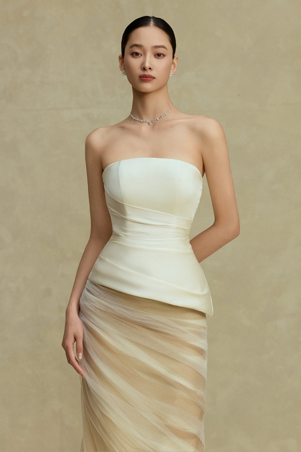 Sela Straight Across Maxi Dress