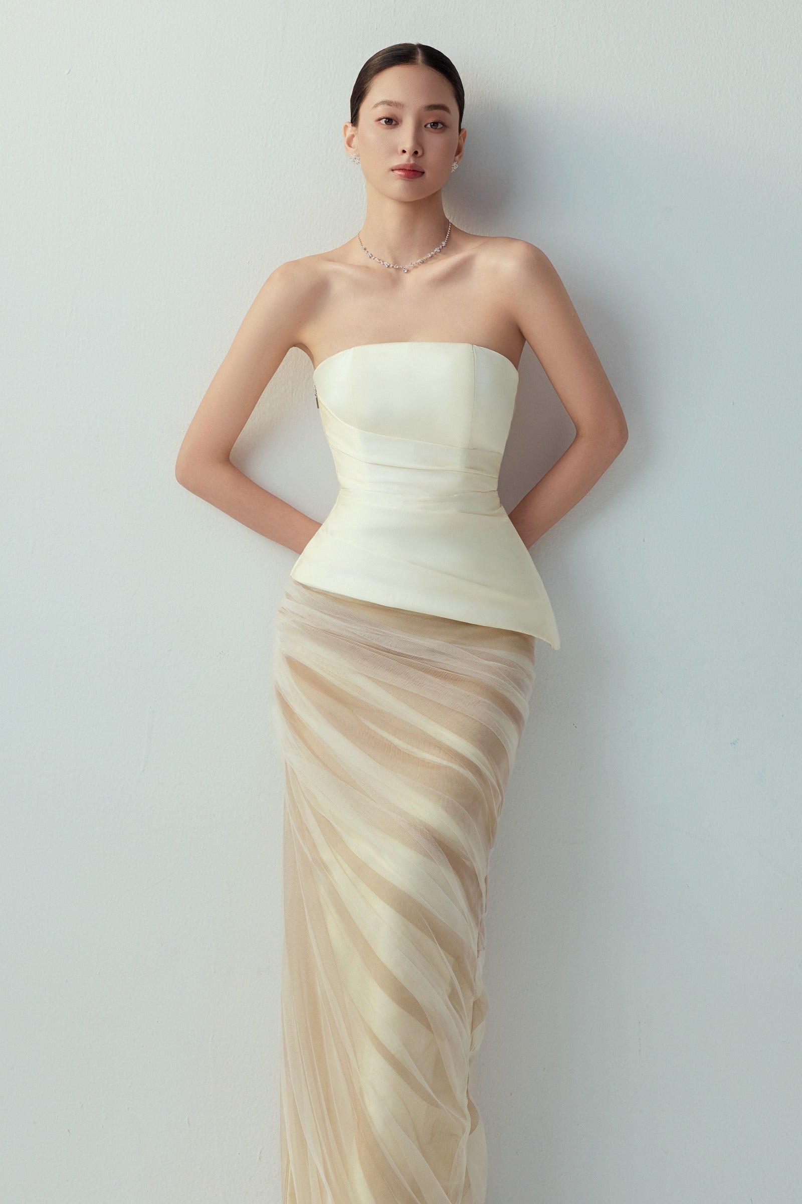 Sela Straight Across Maxi Dress