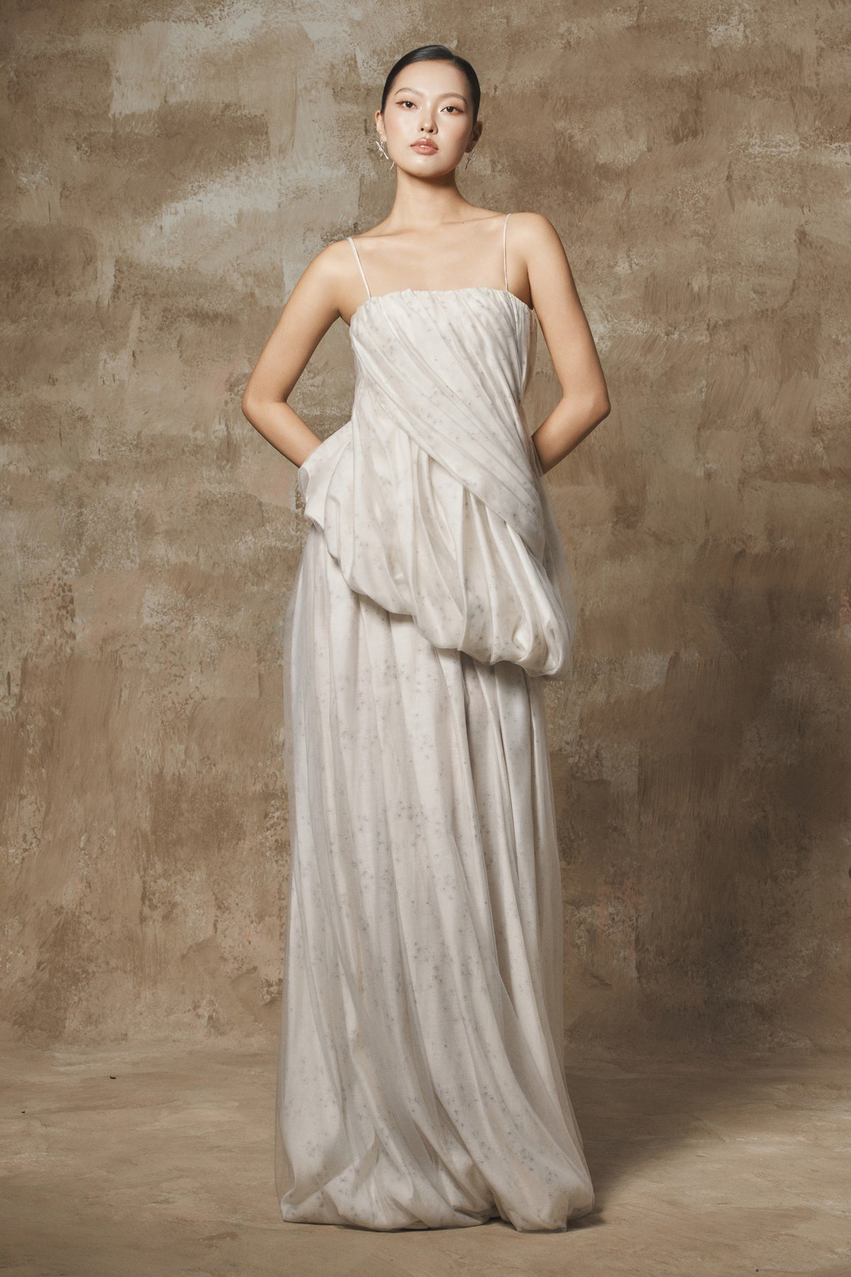 Serene Asymmetric Maxi Dress