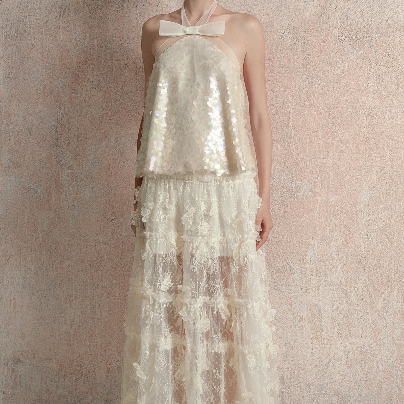 Rosy Applique Skirt