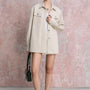 IIlluminate Straight Cuff Sleeved Cotton Twill Jacket