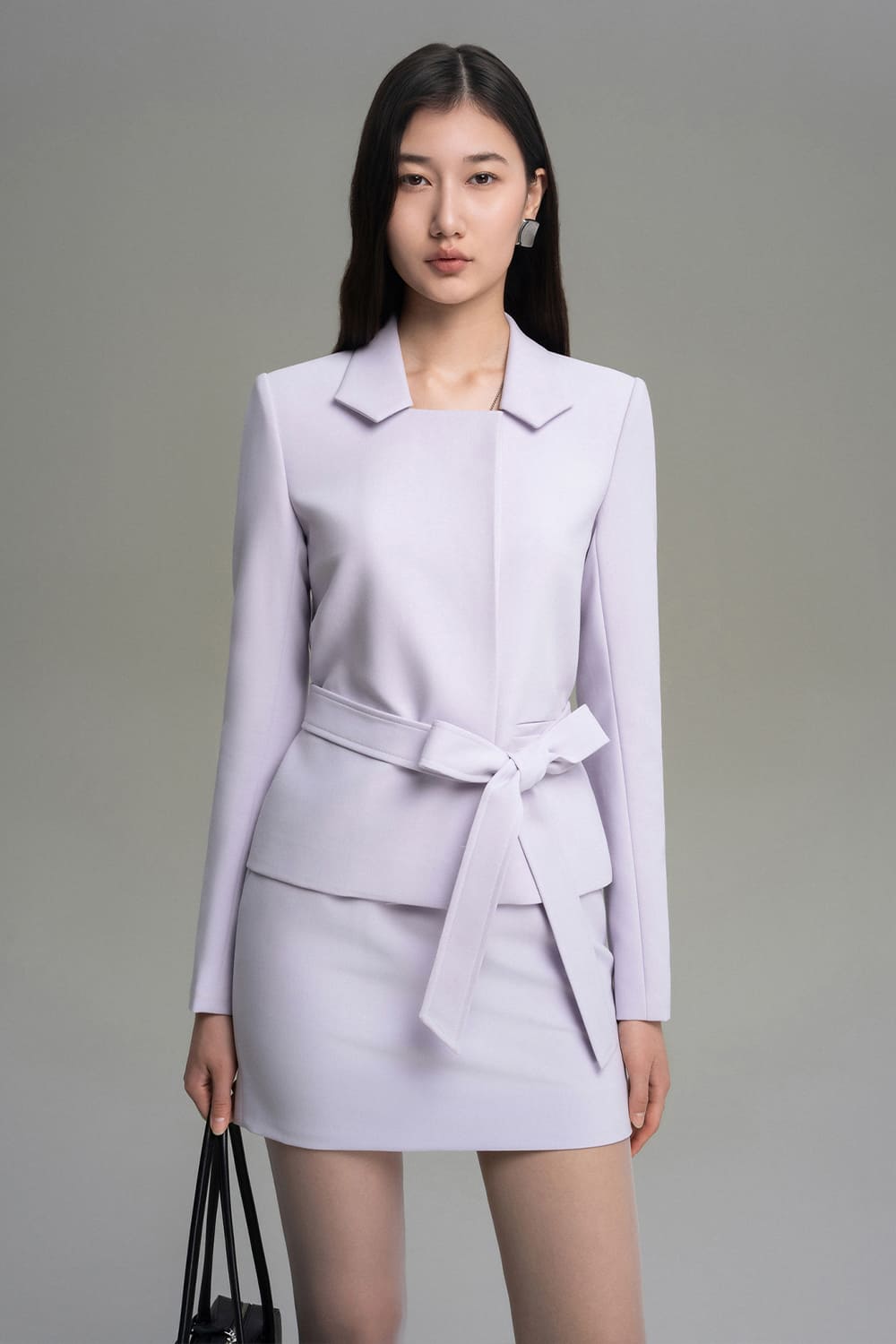 Sie A-line High Waist Twill Mini Skirt