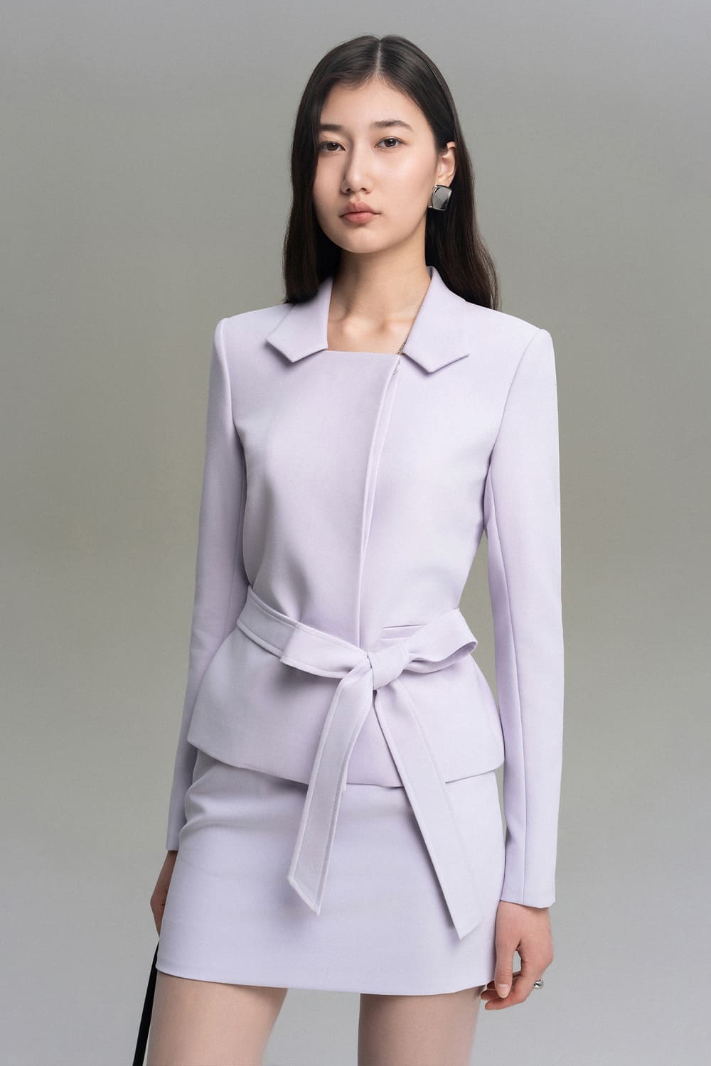 Sie A-line High Waist Twill Mini Skirt