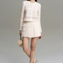 Aya A-line Crossover Cotton Lace Mini Skort