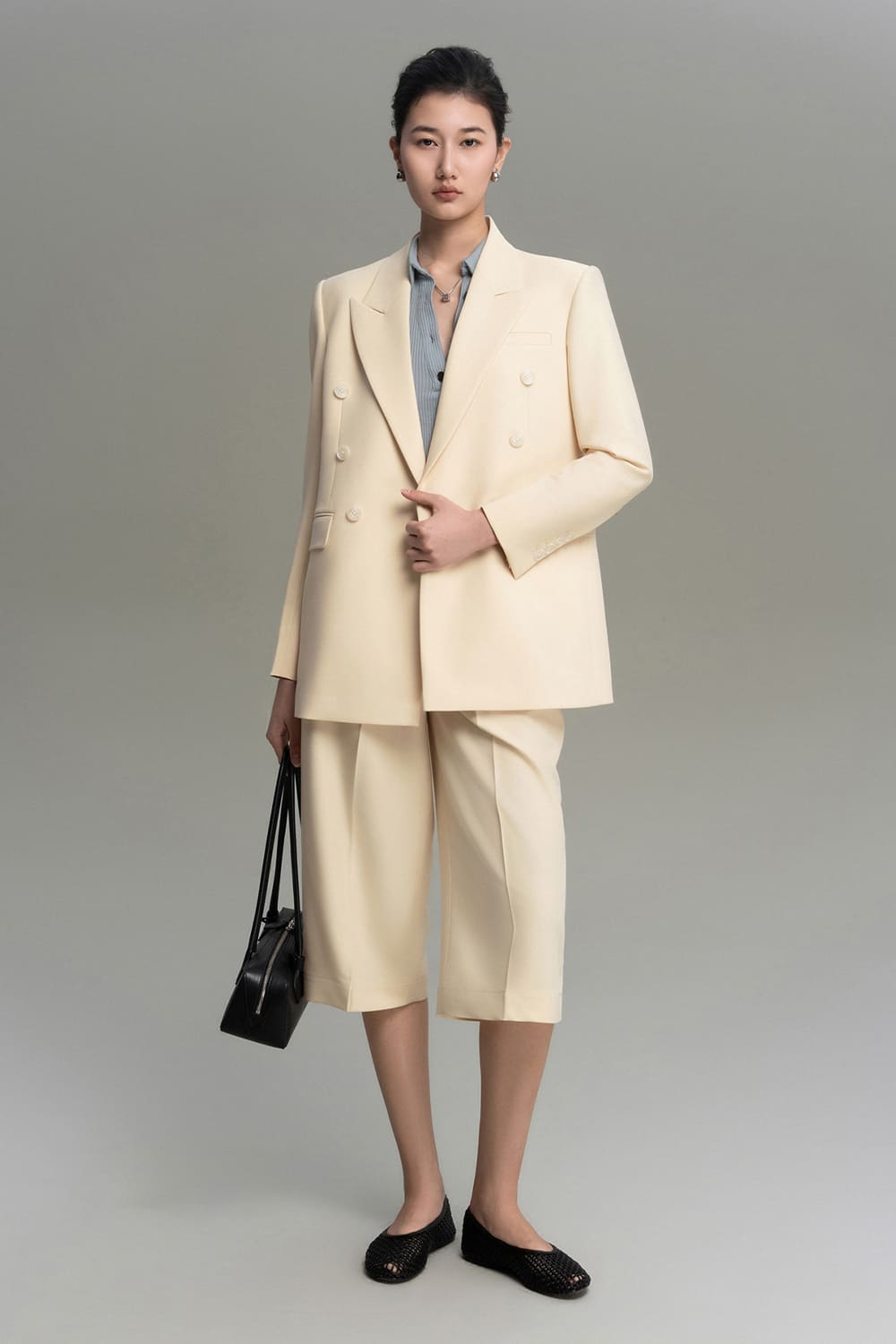 Crush Bodycon Collared Neck Cotton Shirt