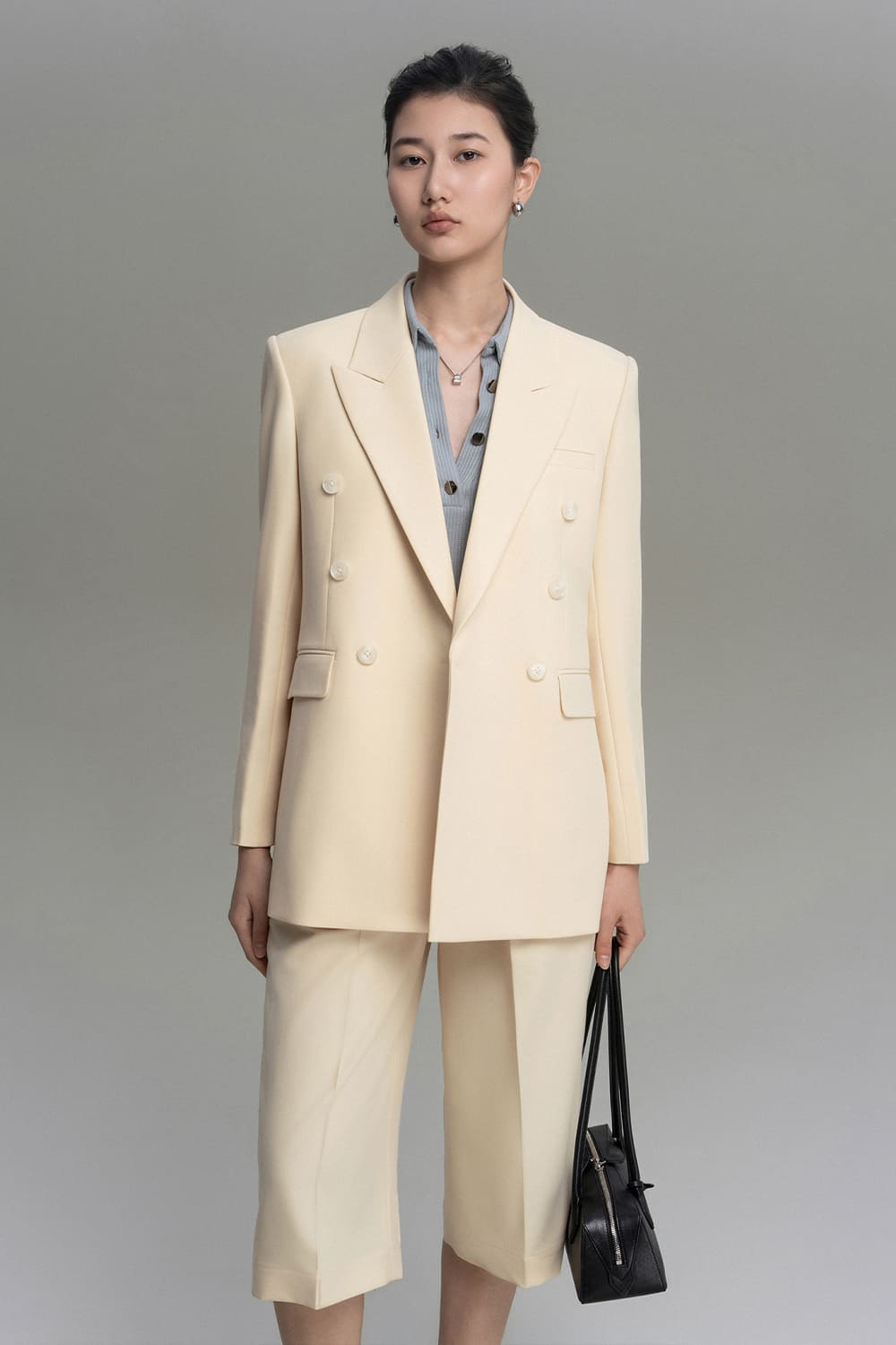 Crush Bodycon Collared Neck Cotton Shirt