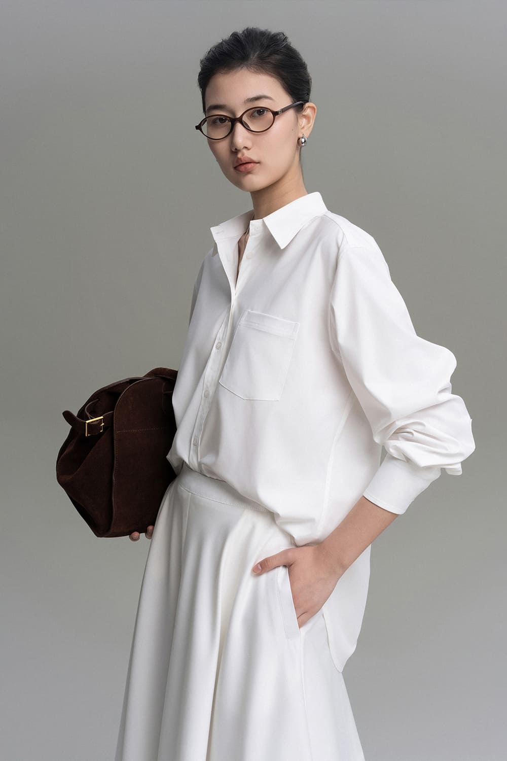 Caster Straight Patch Pocket Bamboo Shirt