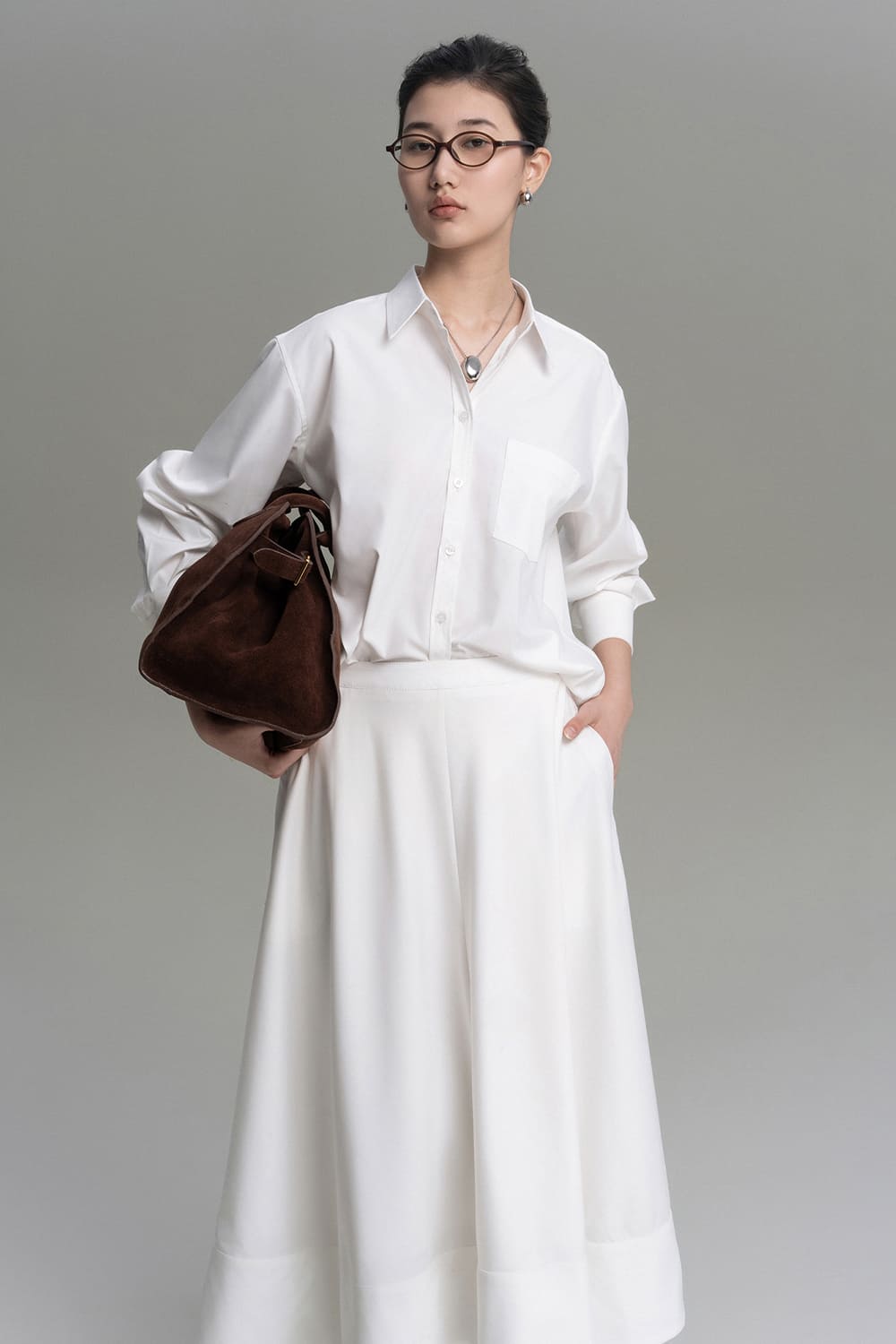 Caster Straight Patch Pocket Bamboo Shirt