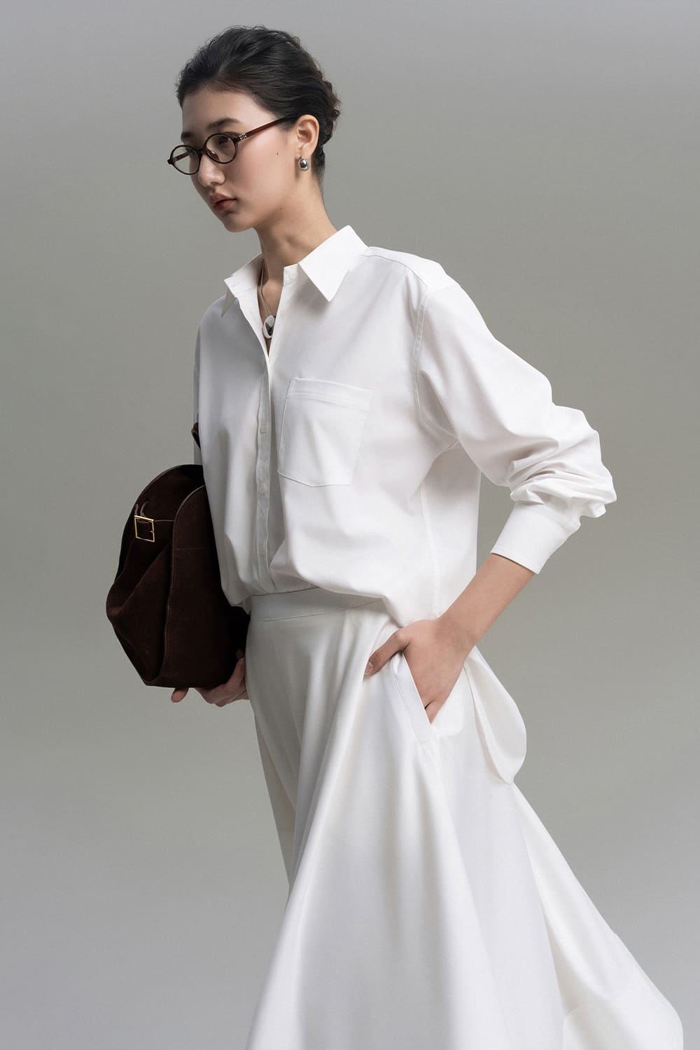 Caster Straight Patch Pocket Bamboo Shirt