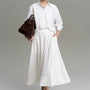 Louis A-line High Waist Bamboo Calf Length Skirt