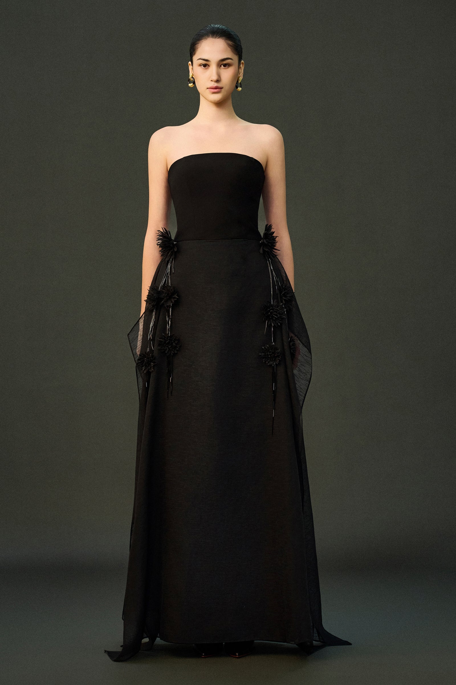 Shale Applique Maxi Dress
