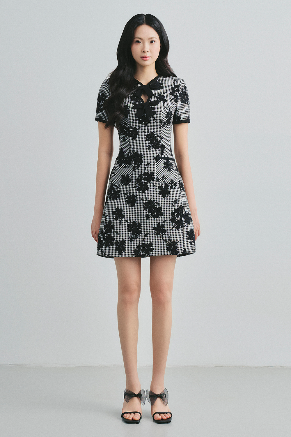 Safiyah Keyhole Ribbon Mini Dress - MEAN BLVD