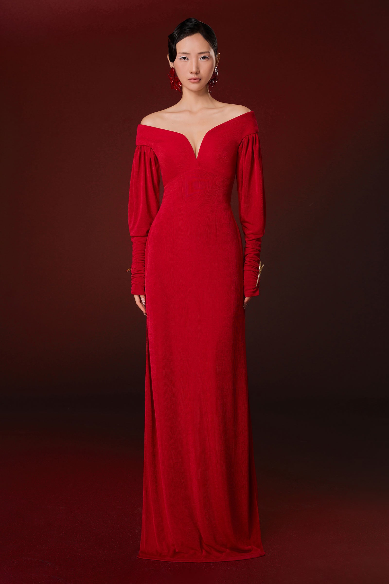 Saint Aurel Notch Neck Ao Dai Set - MEAN BLVD