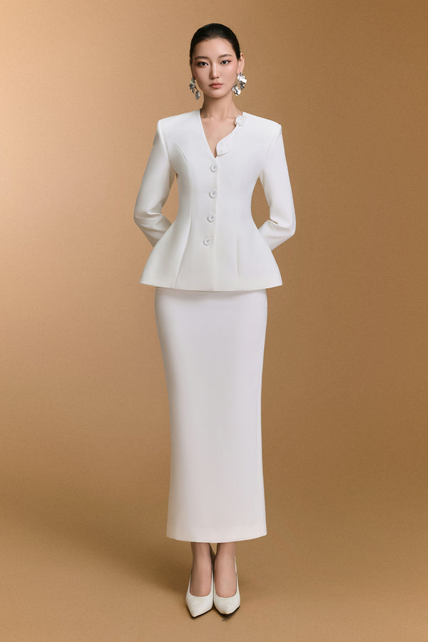 Salina Straight Cotton Skirt - MEAN BLVD