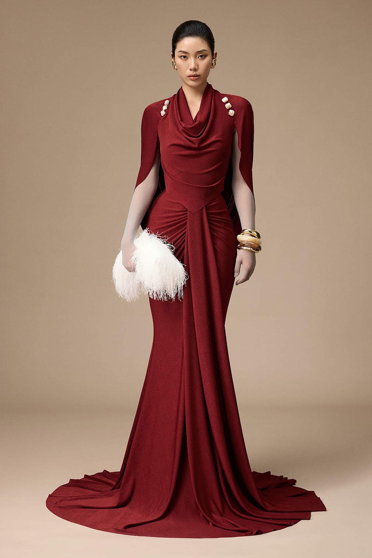 Salmonie Cowl Maxi Dress - MEAN BLVD