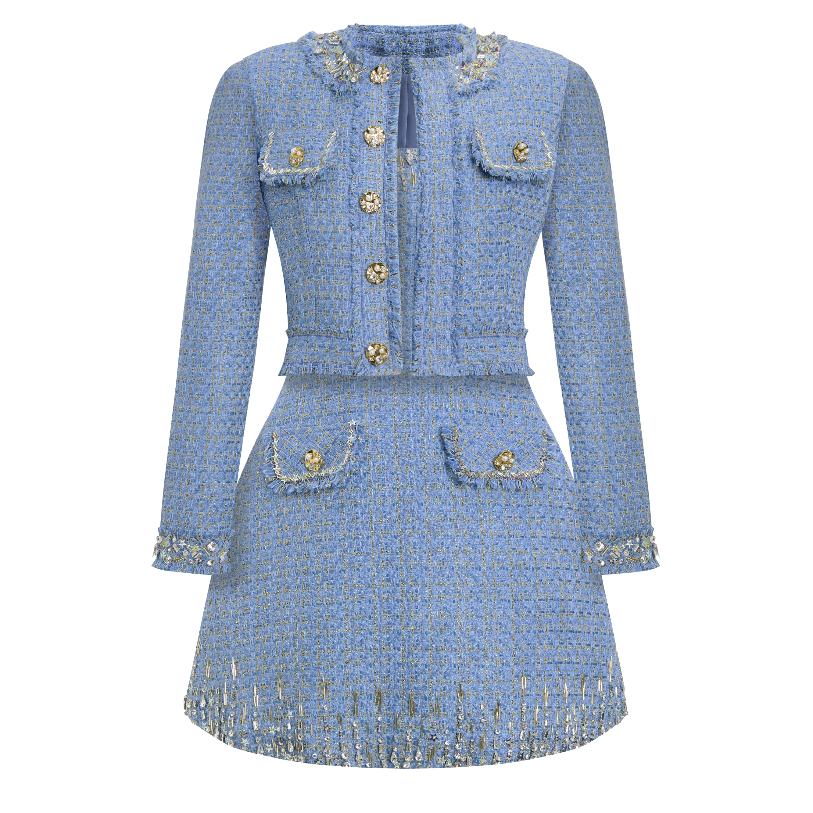 Saphielle A-line Round Neck Set